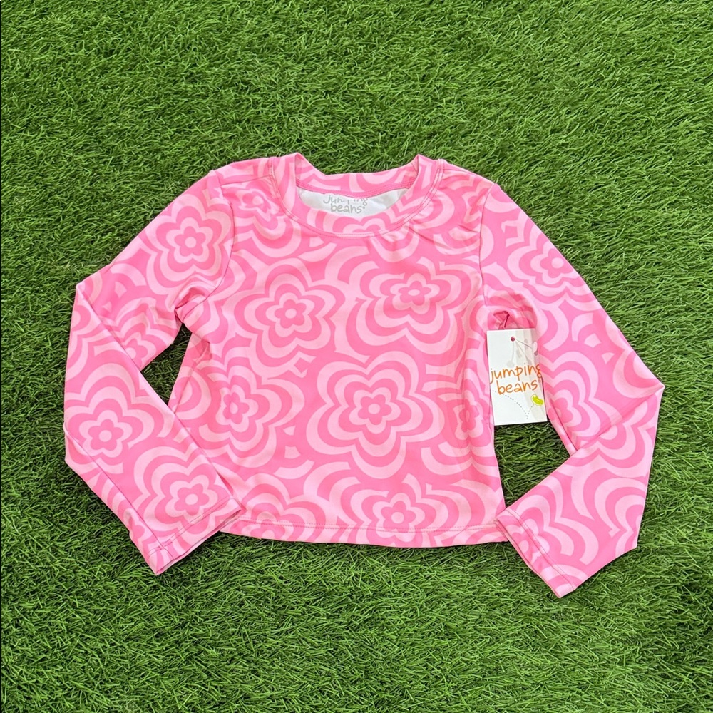 Jumping Beans Girls Rashguard Swim Top